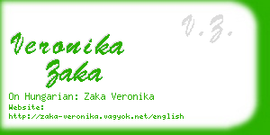 veronika zaka business card